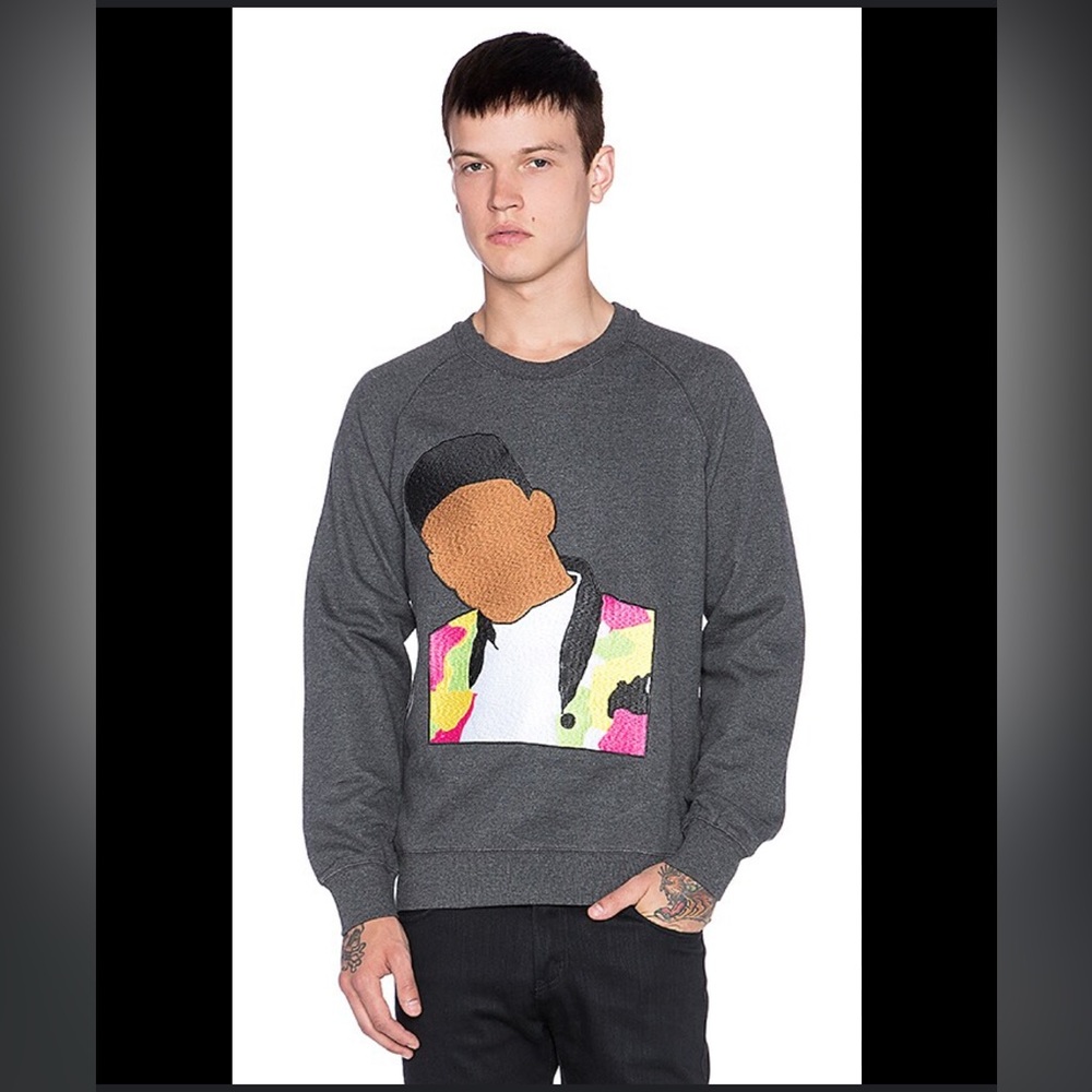Eleven Paris Bresh SW Pullover in Dark Grey Chine